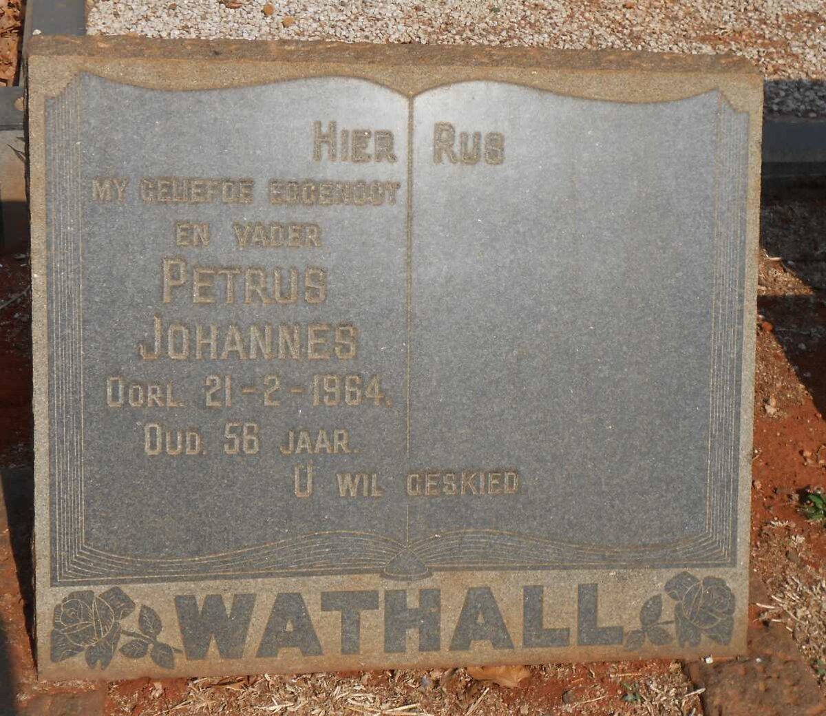 WATHALL Petrus Johannes -1964