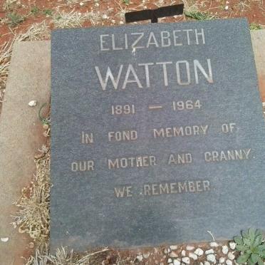 WATTON Elizabeth 1891-1964