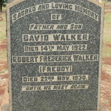 WALKER David -1922 :: WALKER Robert Frederick -1930