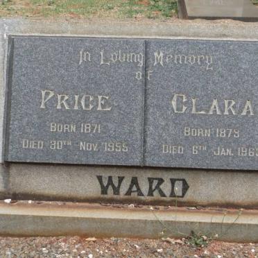 WARD Price 1871-1955 &amp; Clara 187?-1963