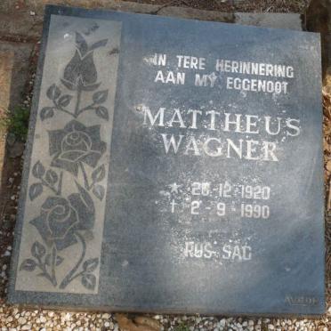 WAGNER Johannes Christoffel 1874-1950 :: WAGNER Mattheus 1920-1990