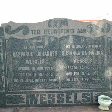 WESSELS Casparus Johannes 1893-1953 &amp; Susanna Catharina 1908-1958