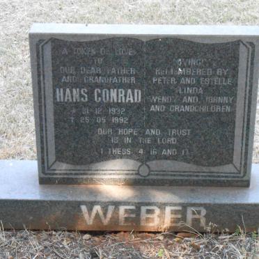 WEBER Hans Conrad 1932-1992