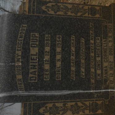 WEYERS Daniel Dup 1885-1954 &amp; Anna Cornelia 1892-1963