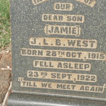 WEST J.L.B. 1915-1922