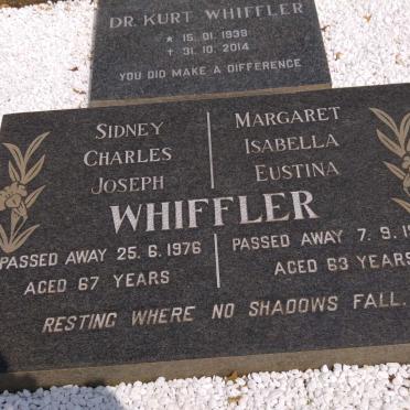 WHIFFLER Sidney Charles Joseph -1976 &amp; Margaret Isabella Eustina -1974 :: WHIFFLER Kurt 1939-2014