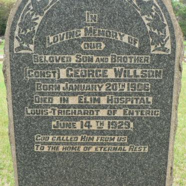 WILLSON George 1906-1929