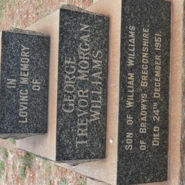 WILLIAMS George Trevor Morgan -1951