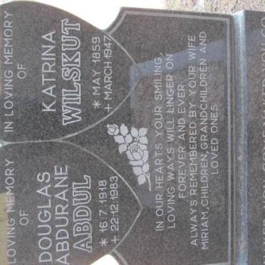 WILSKUT Katrina 1859-1947 :: ABDUL Douglas Abdurane 1918-1983