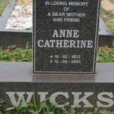 WICKS Anne Catherine 1933-2003