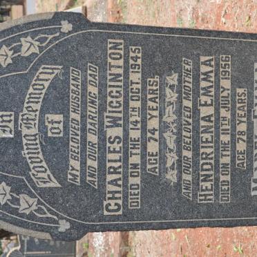 WIGGINTON Charles -1945 &amp; Hendriena Emma -1956 :: WIGGINTON Mabel Emma -1977