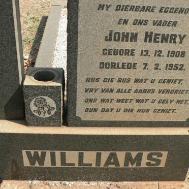 WILLIAMS John Henry 1908-1952