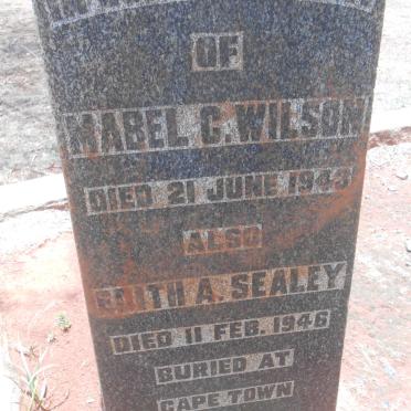 WILSON Mabel C. -1943 :: SEALEY Edith A. -1946