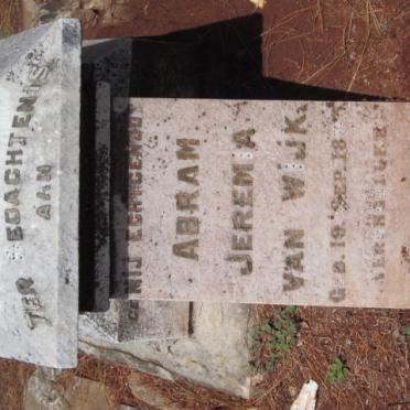 WIJK Abram Jeremia, van 18?5-1918