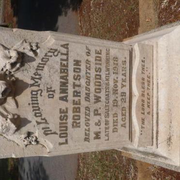 WOODSIDE Louise Annabella Robertson -1918