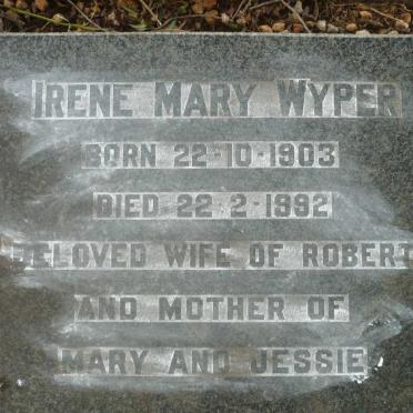 WYPER Irene Mary 1903-1992
