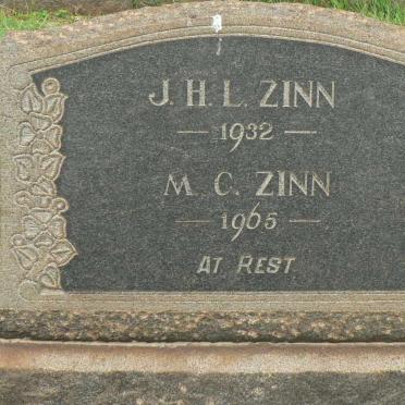 ZINN J.H.L. -1932 :: ZINN M.C. -1965