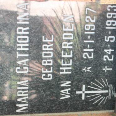 ? Maria Cathorina nee VAN HEERDEN 1927-1993