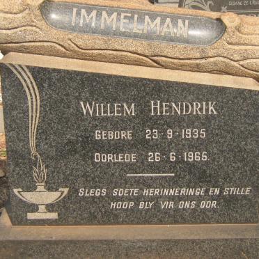 IMMELMAN Willem Hendrik 1935-1965