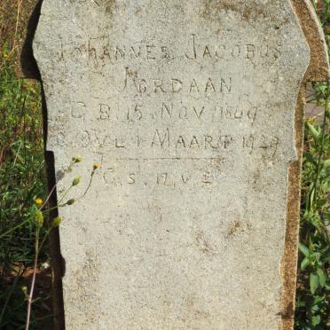 JORDAAN Johannes Jacobus 1869-1929