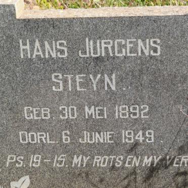 STEYN Hans Jurgens 1892-1949