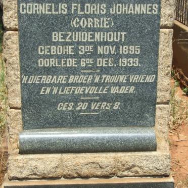 BEZUIDENHOUT Cornelis Floris Johannes 1895-1933