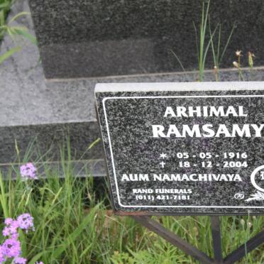 RAMSAMY Arhimal 1916-2004