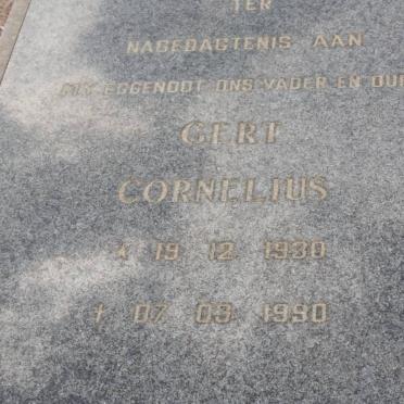 BRITS Gert Cornelius 1930-1990