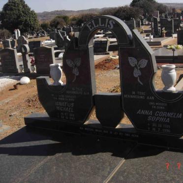 ELLIS Ignatius Michael 1919-199? &amp; Anna Cornelia Sophia 1921-1996