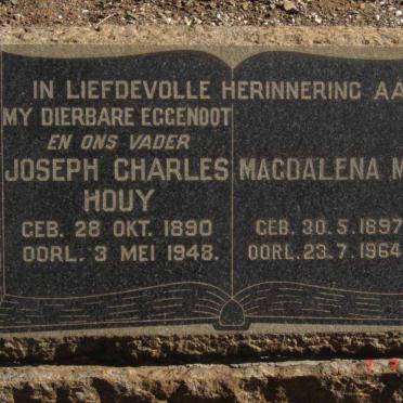HOUY Joseph Charles 1890-1948 &amp; Magdalena M.C. 1897-1964