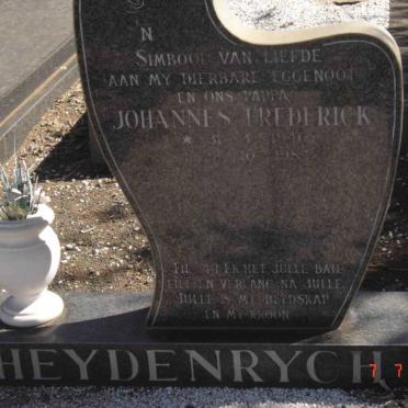 HEYDENRYCH Johannes Frederik 1946-1984