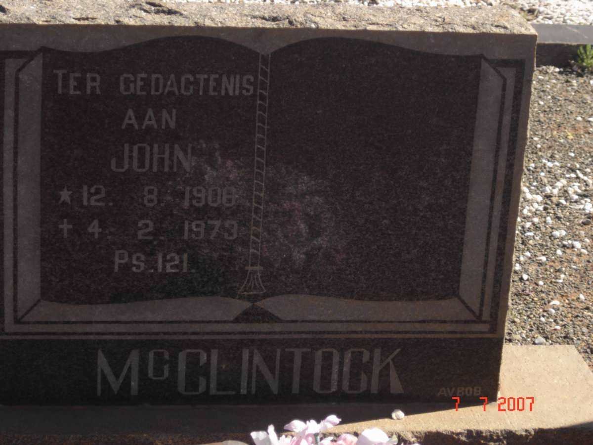 McCLINTOCK John 1908-1973