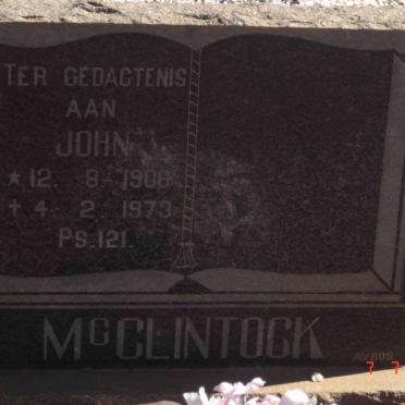 McCLINTOCK John 1908-1973
