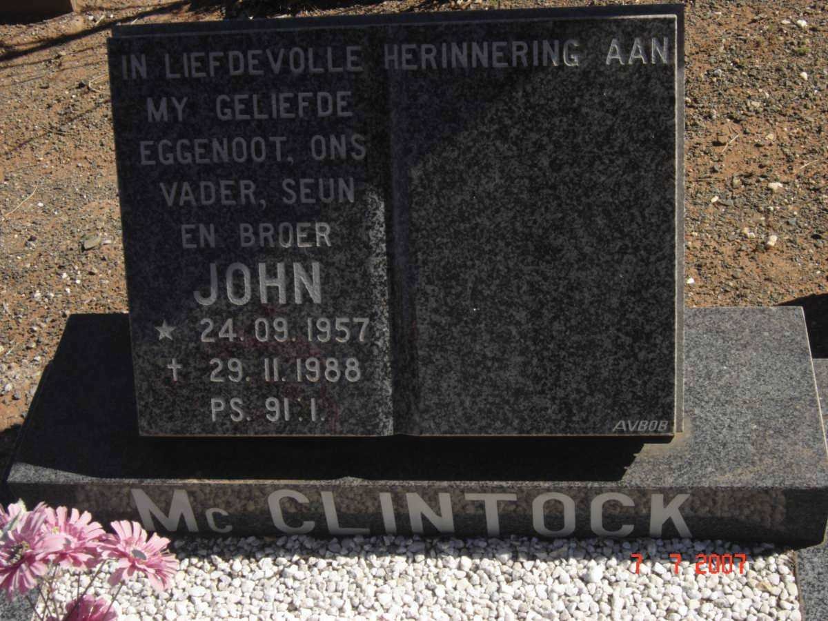 McCLINTOCK John 1957-1988