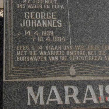 MARAIS George Johannes 1939-1984
