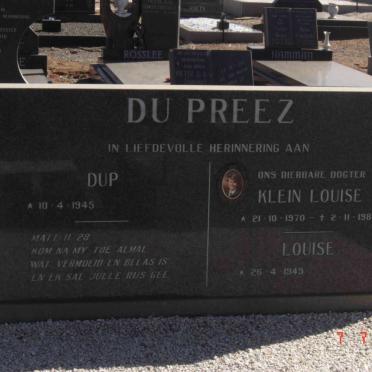 PREEZ Dup, du 1945- &amp; Louise 1949- :: PREEZ Louise, du 1970-1987