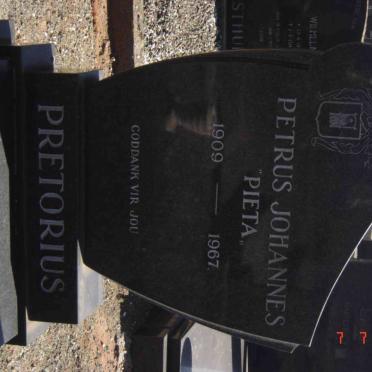 PRETORIUS Petrus Johannes 1909-1967
