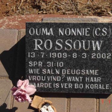 ROSSOUW C.S. 1909-2002