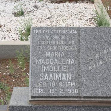 SAAIMAN Maria Magdalena 1914-1990