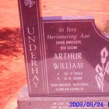 UNDERHAY Arthur William 1962-2008