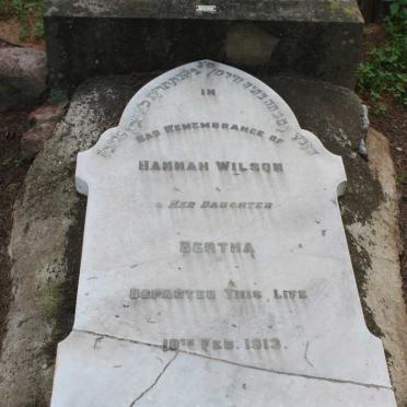 WILSON Hannah -1913 :: WILSON Bertha -1913