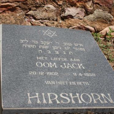 HIRSHORN Jack 1902-1958