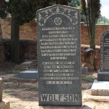 WOLFSON Heyman -1925