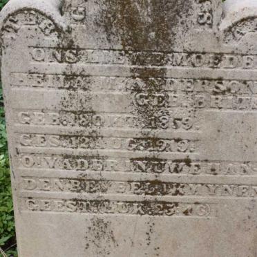 ANDERSON Heila M. nee BRITS 1859-1919