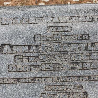 BARTLETT Anna F. 1864-1946