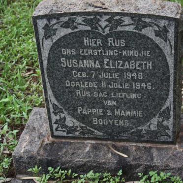 BOOYENS Susanna Elizabeth 1946-1946