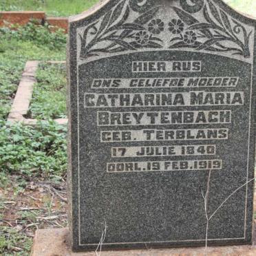 BREYTENBACH Catharina Maria nee TERBLANS 1840-1919