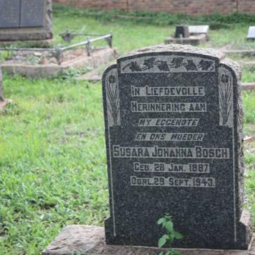 BOSCH Susara Johanna 1887-1943
