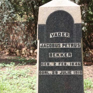 BEKKER Jacobus Petrus 1846-1919 &amp; Catharina Margaretha MEYER 1848-1924 