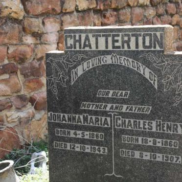 CHATTERTON Charles Henry 1860-1907 &amp; Johanna Maria 1860-1943